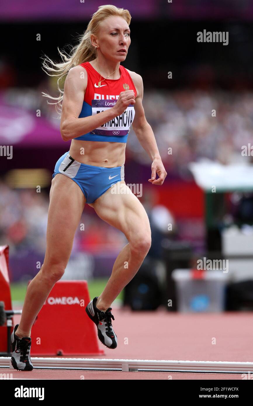 LONDON OLYMPIC GAMES 2012 - OLYMPIC STADIUM , LONDON (DE) - 06/08/2012 - FOTO : EDDY LEMAISTRE / KMSP / DPPIATHLETICS - WOMEN'S 1500M - TATYANA TOMASHOVA (RUS) Stockfoto