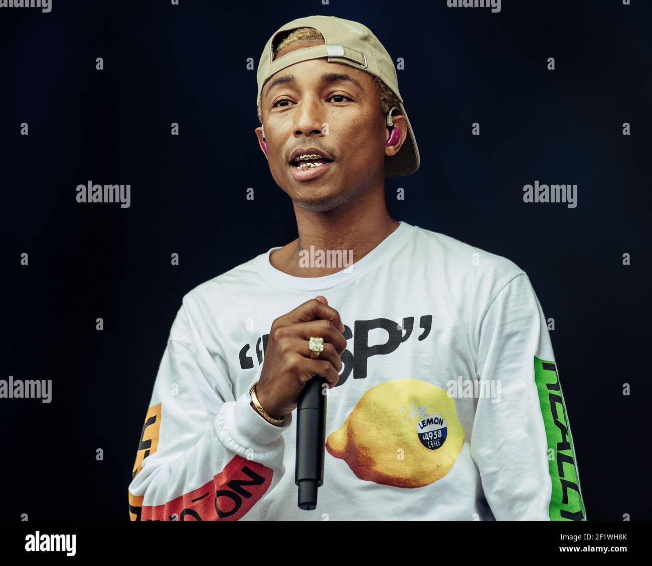 Lovebox Festival Gunnersbury Park, London, Großbritannien. 14th. Juni 2018. Pharrell Williams von N.E.R.D tritt am zweiten Tag des LoveBox Festivals auf. Quelle: Scott Garfitt/Alamy Live News Stockfoto