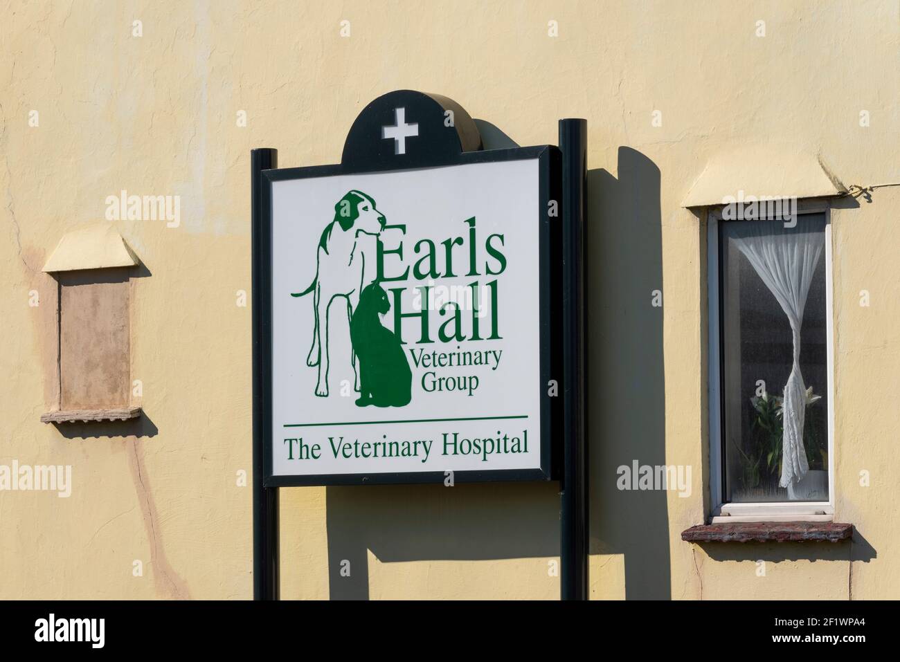 Earls Hall Veterinary Group, Vets, The Veterinary Hospital, in Westcliff on Sea, Essex, Großbritannien Stockfoto