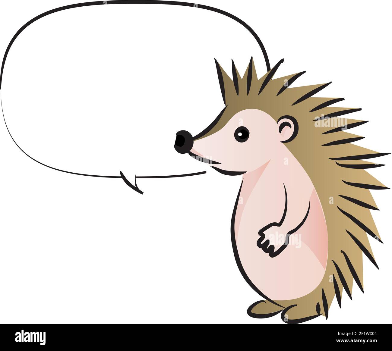 Cartoon Tiere mit Sprechblase Set Stockfoto