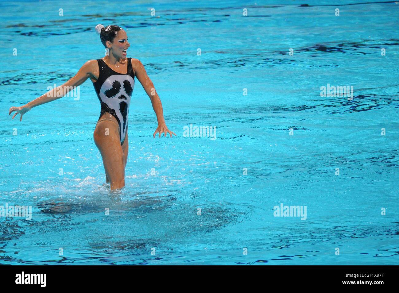 Schwimmen - Fina Weltmeisterschaft 2013 - Barcelona , SPANIEN - Tag 4 - 23/07/2013 - Foto STEPHANE KEMPINAIRE / KMSP / DPPI - Synchronschwimmen - Freie Routine - Team - Mexiko Team Stockfoto