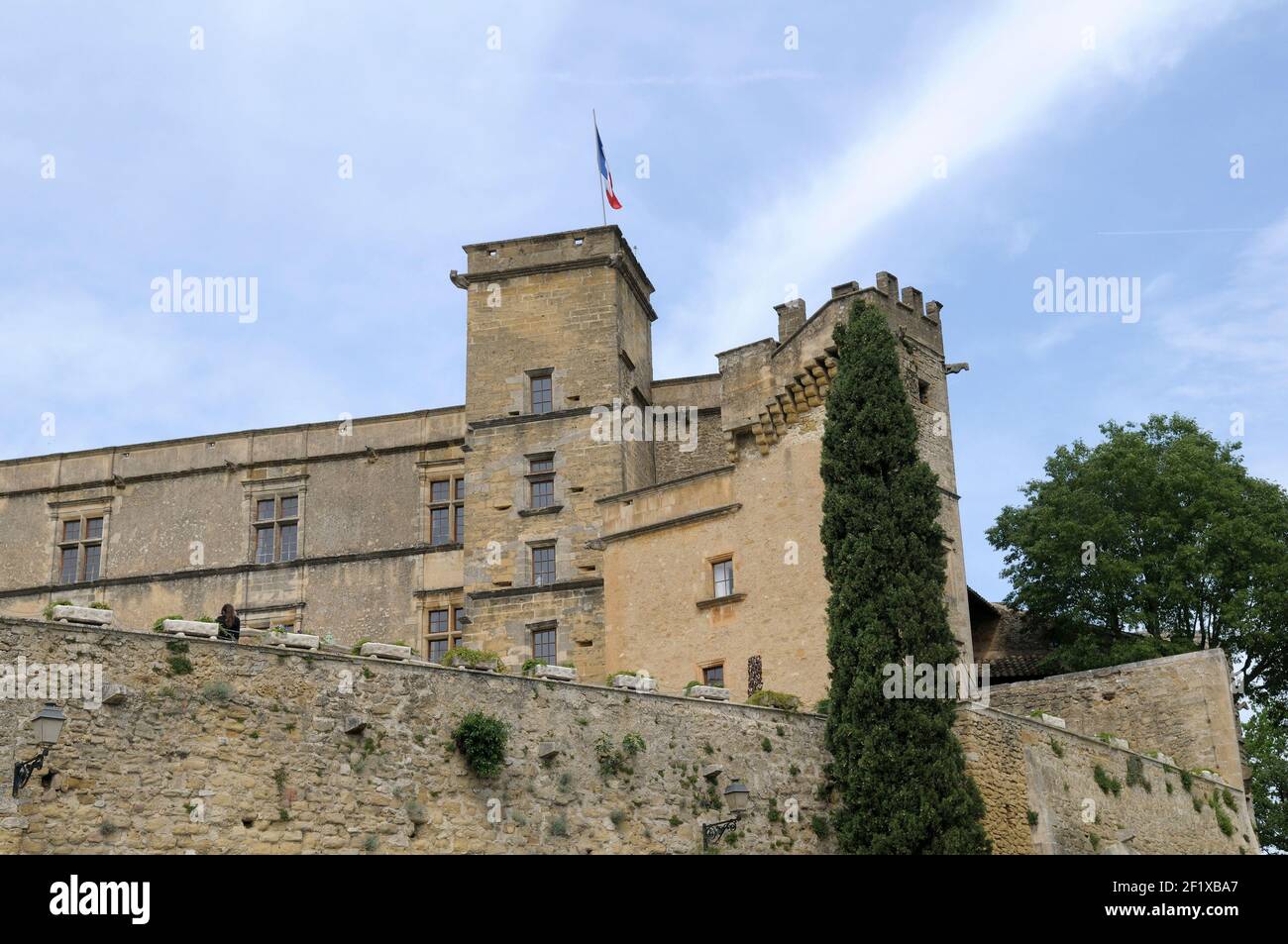 Chateau de Lourmarin, Lourmarin, Vaucluse, Provence-Alpes-Côte d'Azur, Frankreich Stockfoto