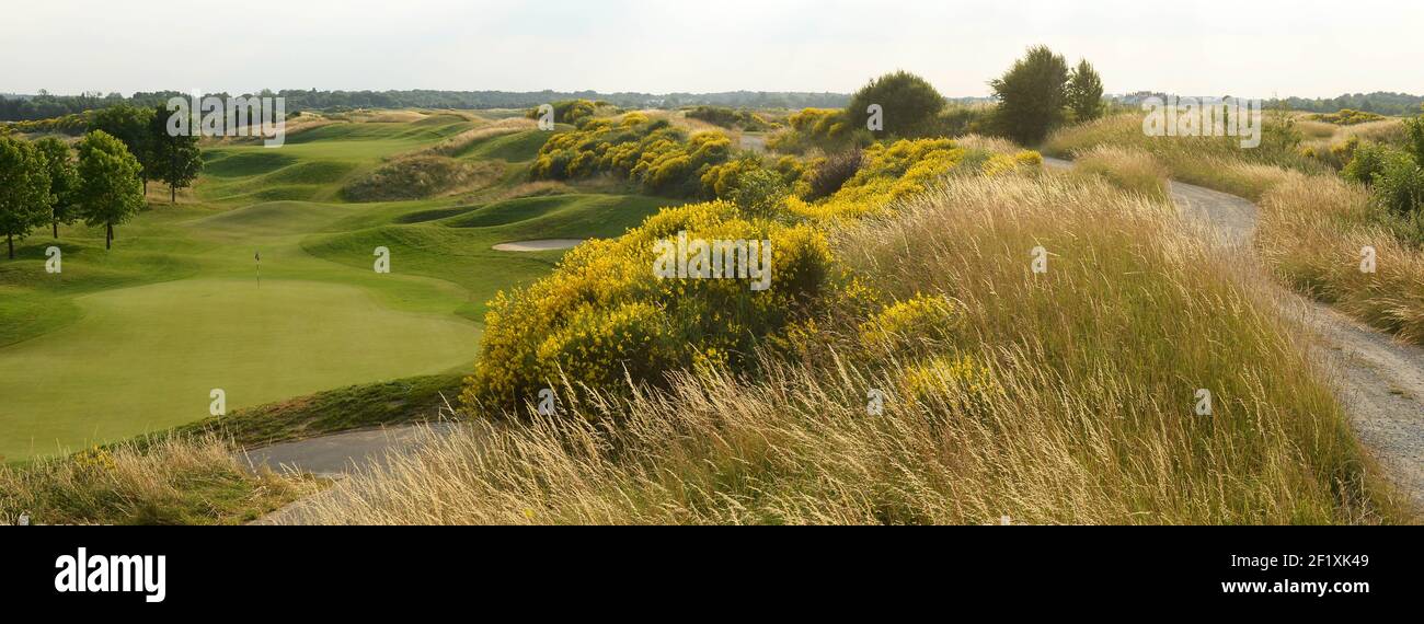 Golf - Golf National - Guyancourt (Fra) - Albatros Golfplatz - Gastgeber des Ryder Cup 2018 - 17. Juli 2013 - 7th Loch - Foto Philippe Millereau / KMSP / DPPI Stockfoto