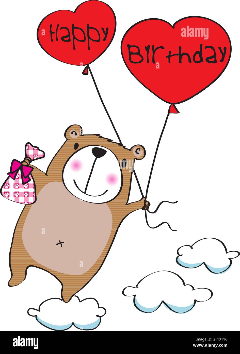 Cartoon alles gute zum Geburtstag Hintergrund Stockfotografie Alamy