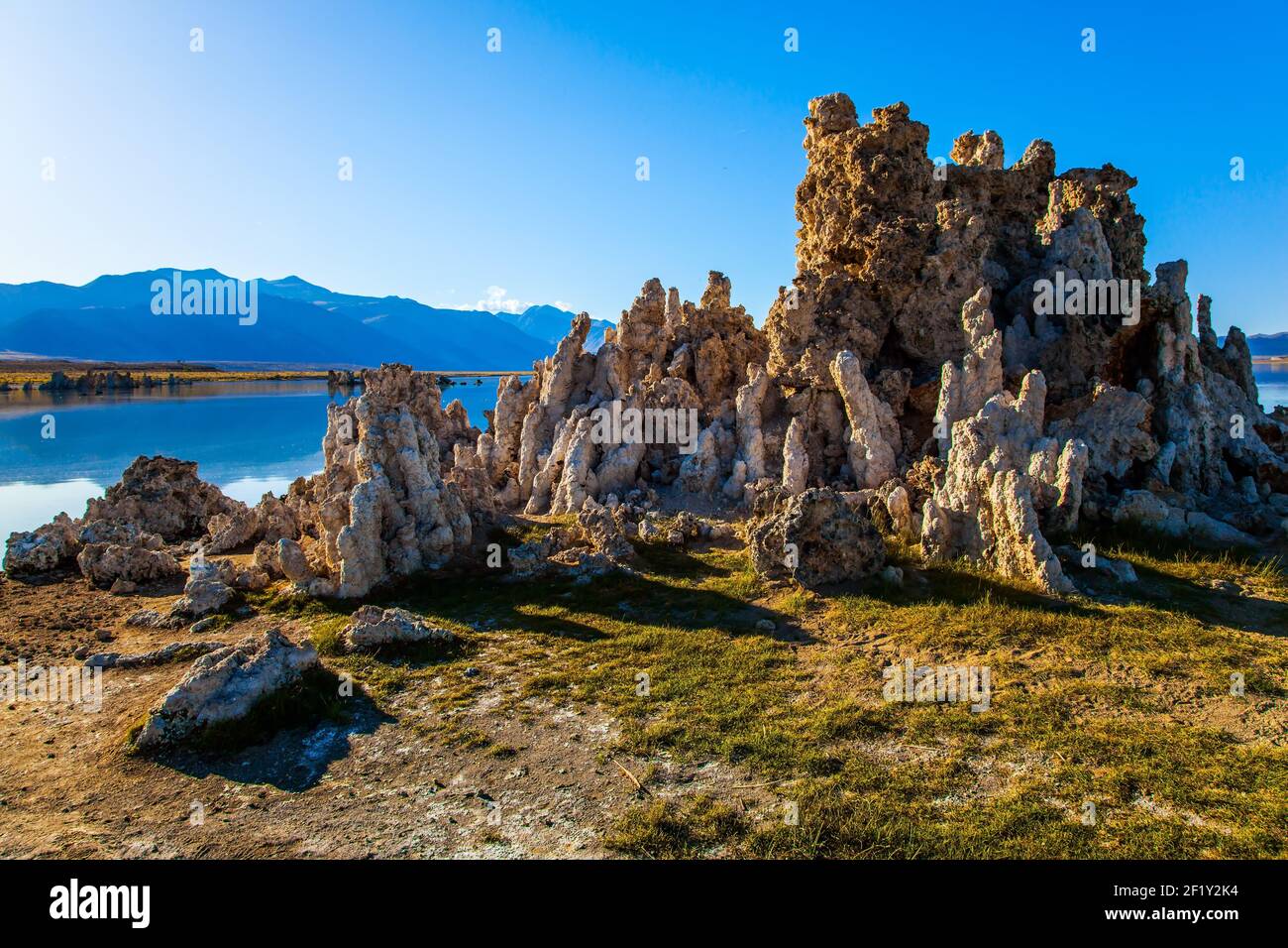 Die Kalk-Tuff Türme Tuffstein Stockfoto