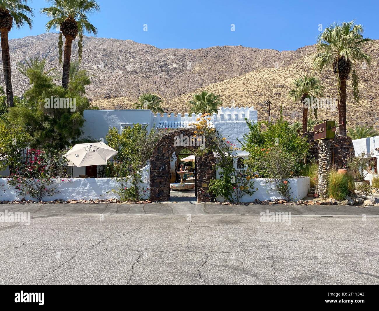 Korakia Pension in Palm Springs, Stockfoto