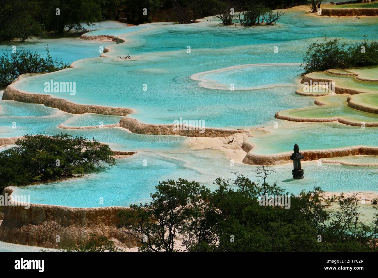 Huanglong Scenic and Historic Interest Area Stockfoto