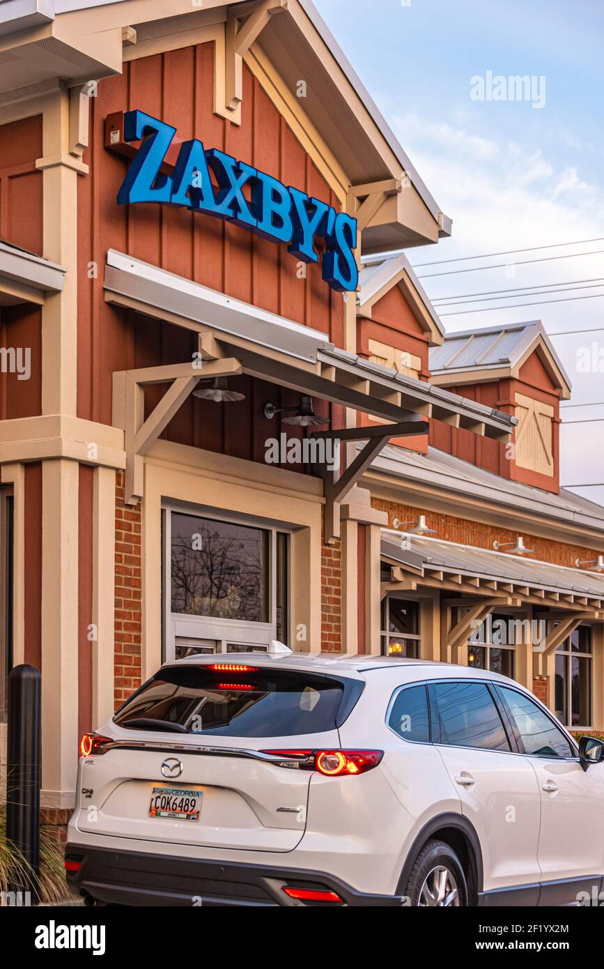 Zaxby's Chicken Fingers & Buffalo Wings in Snellville (Metro Atlanta), Georgia. (USA) Stockfoto