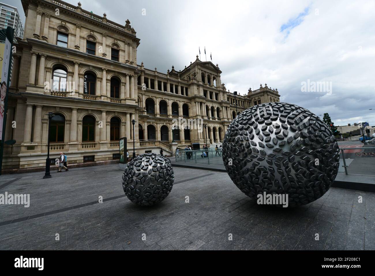 Das Treasury Casino und Hotel in Brisbane, Australien. Stockfoto