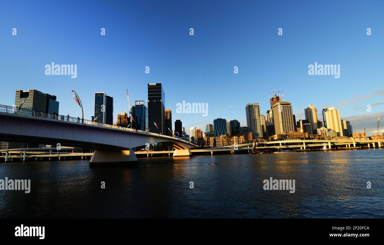 Victoria Brücke über den Brisbane River, Australien. Stockfoto