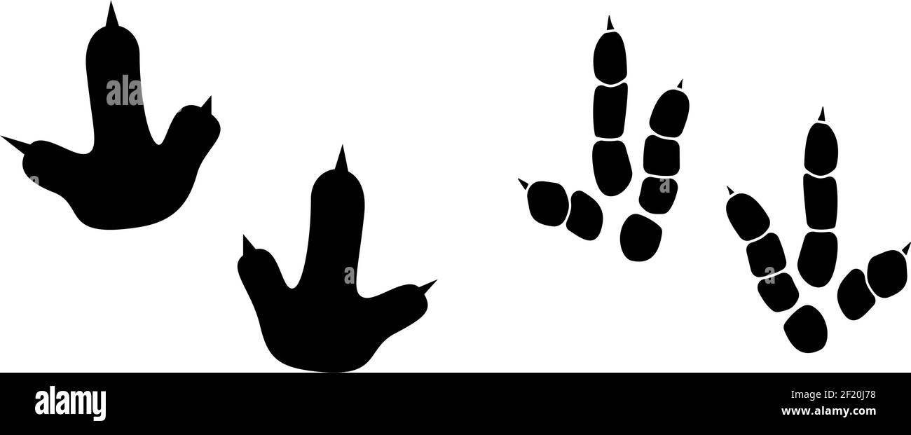 Dinosaurier Fußabdruck Spuren Vektor-Set Illustration. Hintergrund mit Pfote, Klaue Raubtier. Dinosaurier Fußabdruck Illustration perfekt für Textil, Wrap und Tapete und Design Stock Vektor Dinosaurier Fußabdruck Spuren Vektor-Set Illustration. Hintergrund mit Pfote, Klaue Raubtier. Dinosaurier Fußabdruck Illustration perfekt für Textil, Wrap und Tapete und Design Stock Vektor