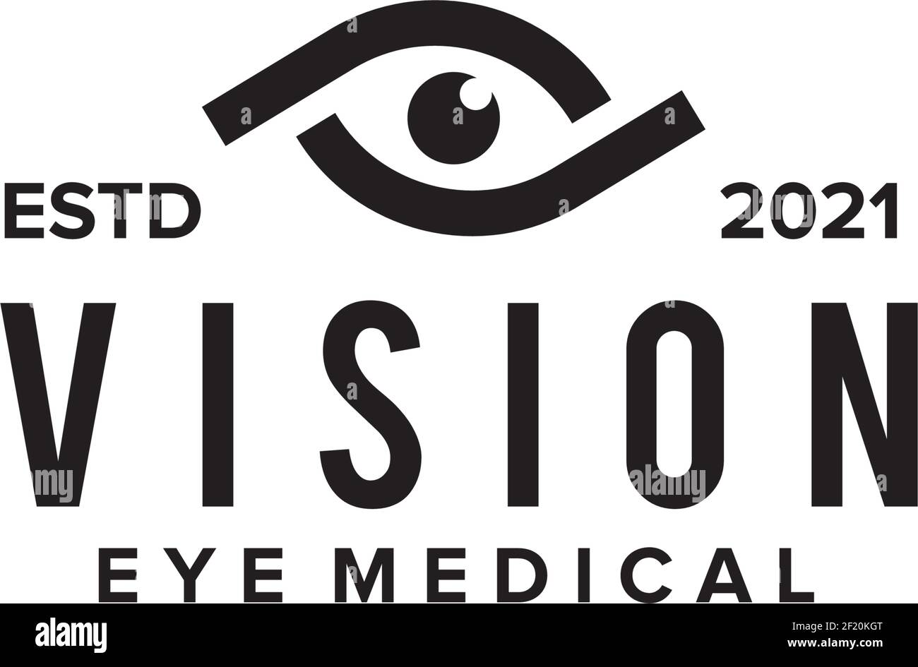 Einfache vintage Auge Logo Design Vektor-Vorlage Stock Vektor