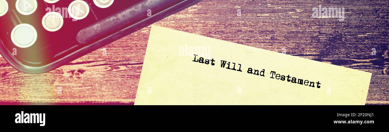 Schreibmaschine und ein Wille Stockfoto Schreibmaschine und ein Wille Stockfoto