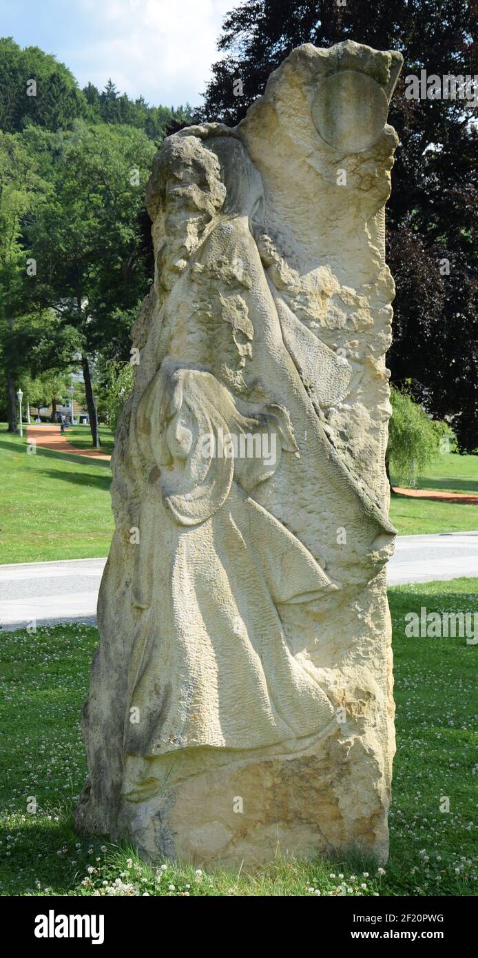 Denkmal in Marienbad Stockfoto