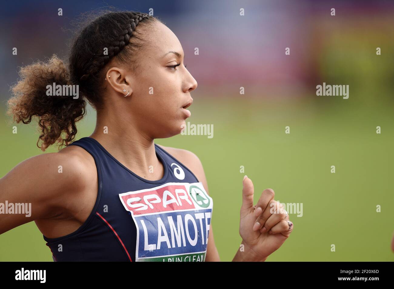 Die französische Renelle Lamote tritt 800m während der Leichtathletik-Europameisterschaften 2016 in Amsterdam, Niederlande, Tag 2, am 7. Juli an, 2016 - Foto Philippe Millereau / KMSP / DPPI Stockfoto