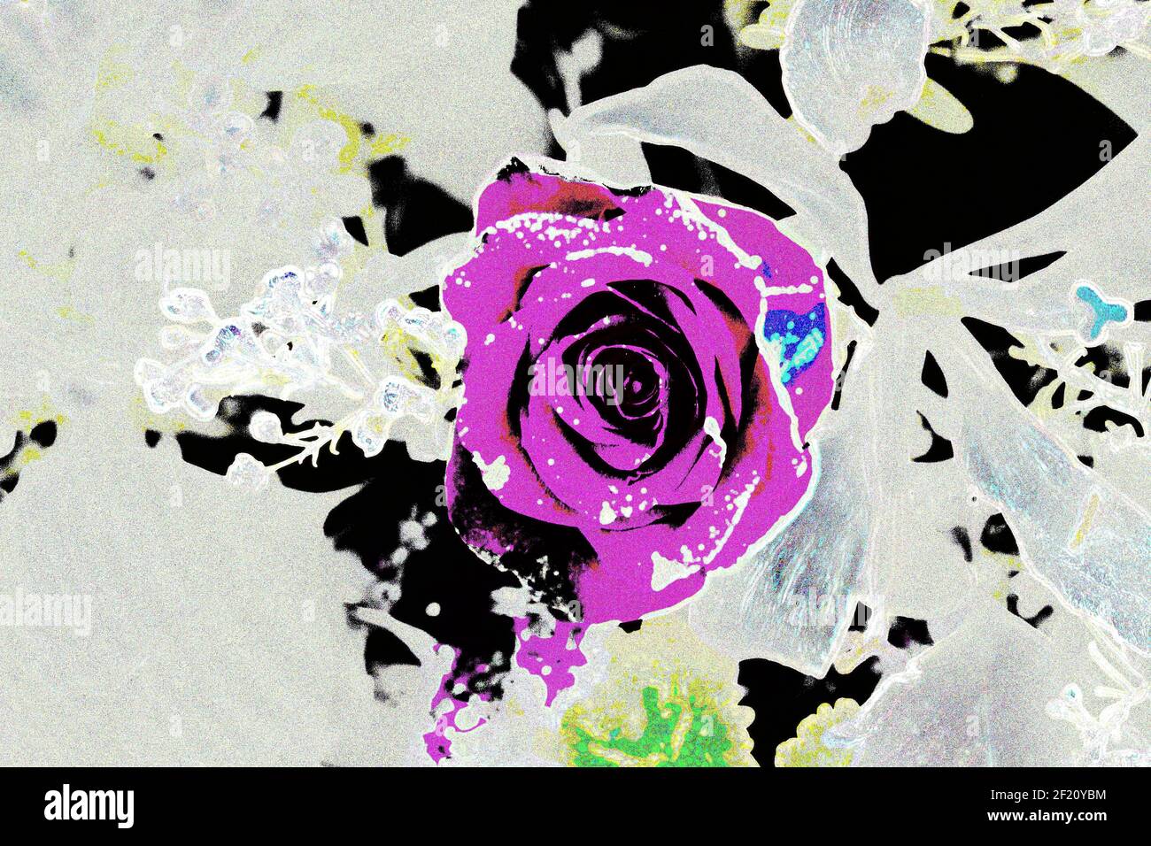 Strukturierte Hintergründe für Banner und Webseiten, Spiele usw... Bunte Hintergründe, mit sich wiederholenden floralen Themen. Stockfoto