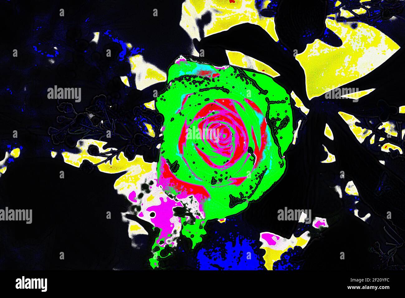 Strukturierte Hintergründe für Banner und Webseiten, Spiele usw... Bunte Hintergründe, mit sich wiederholenden floralen Themen. Stockfoto