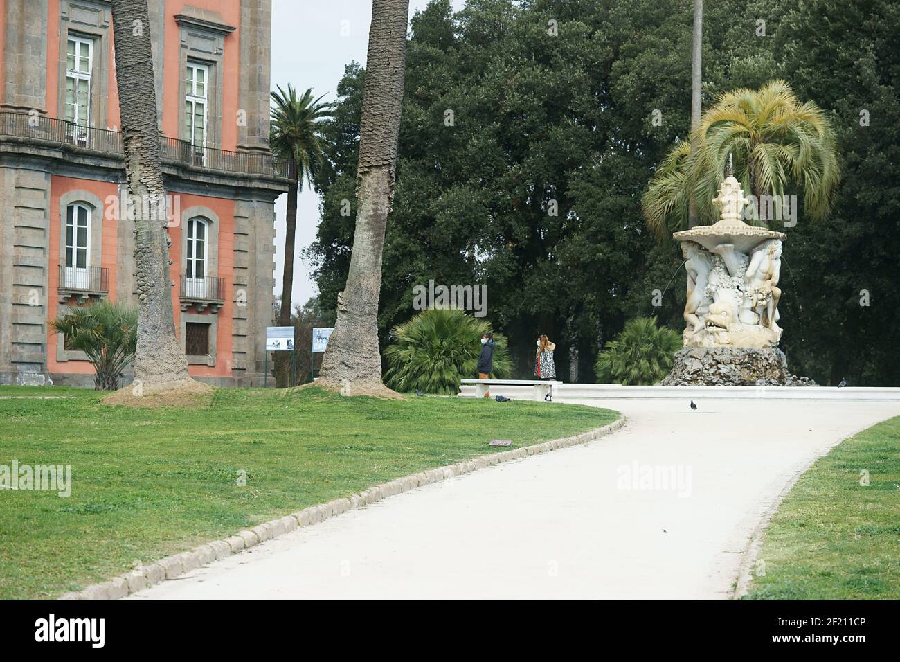 Schöne Aufnahme des Capodimonte Museums in Neapel, Italien Stockfoto