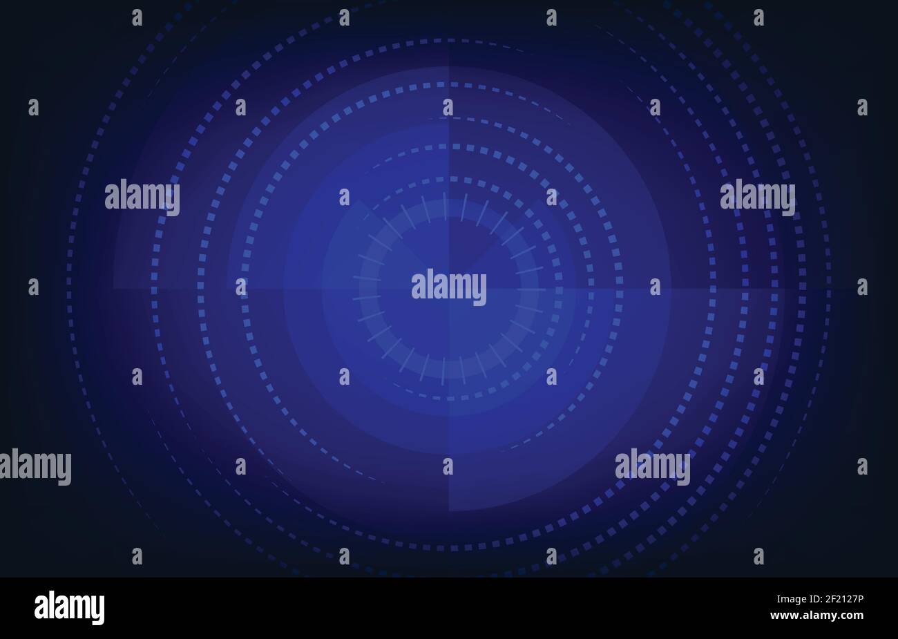 Abstrakte blaue Technologie quadratischen Stil der Schnittstelle Muster Vorlage. Kreis Stil mit überlappenden Design Hintergrund. Illustration Vektor Stock Vektor