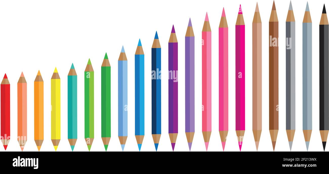 vektor Farbe Bleistift Design Hintergrund Stock Vektor