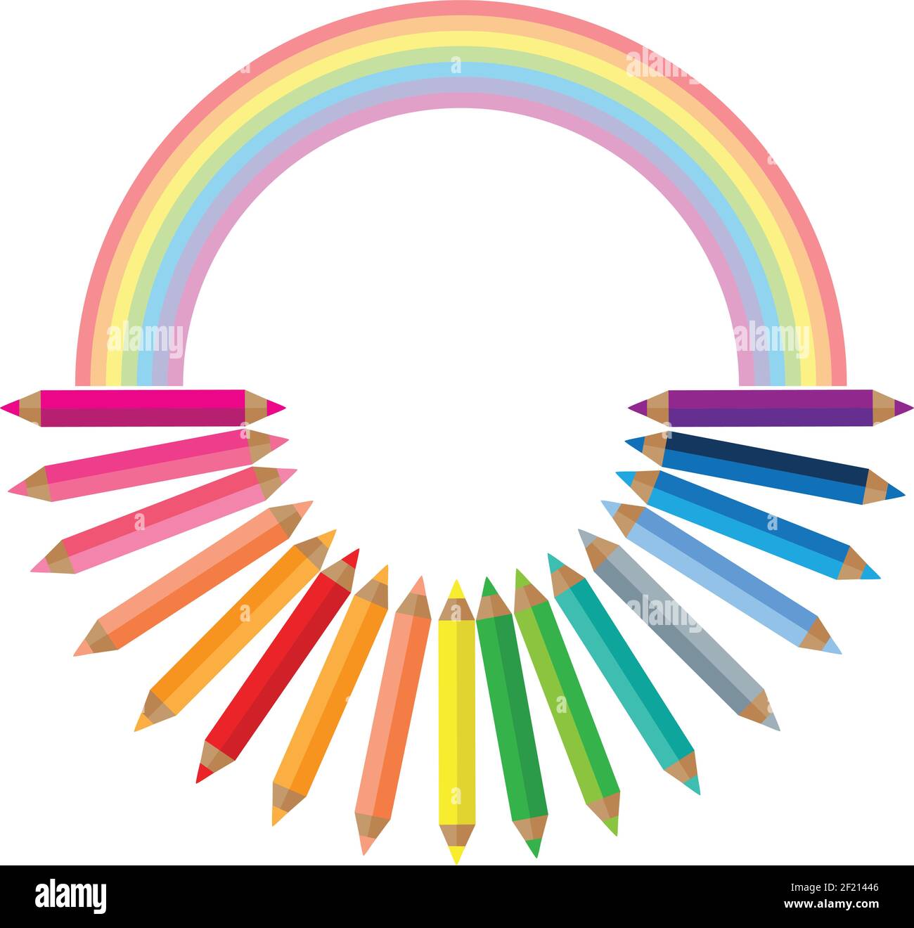 vektor Farbe Bleistift Design Hintergrund Stock Vektor