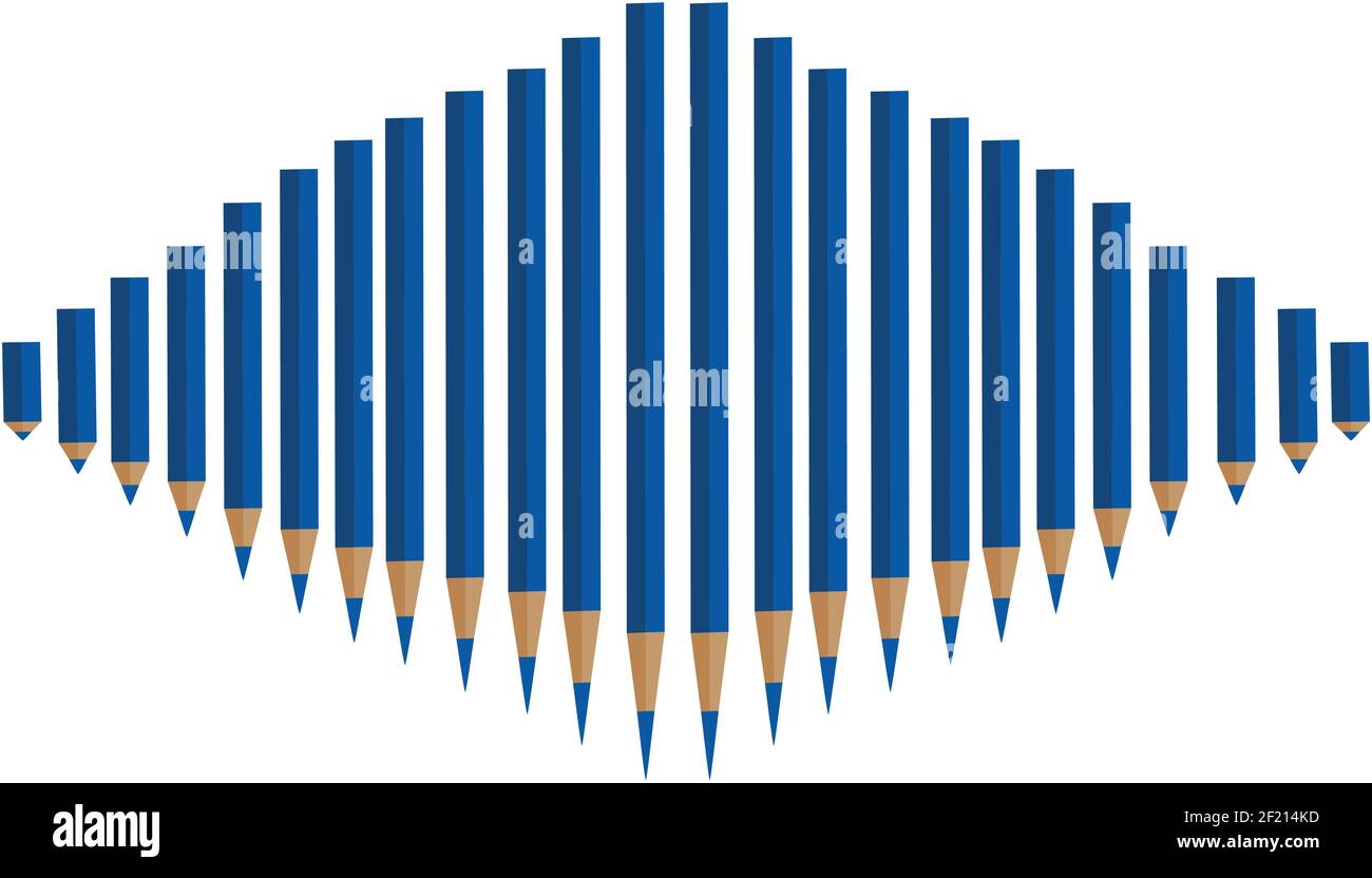 vektor Farbe Bleistift Design Hintergrund Stock Vektor