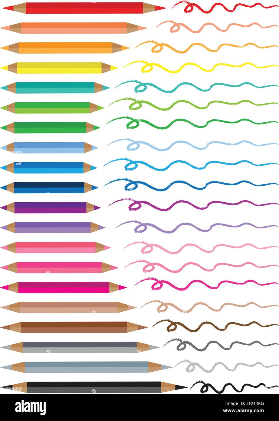 vektor Farbe Bleistift Design Hintergrund Stock Vektor