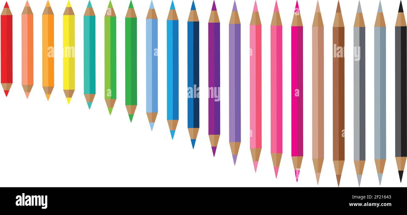 vektor Farbe Bleistift Design Hintergrund Stock Vektor