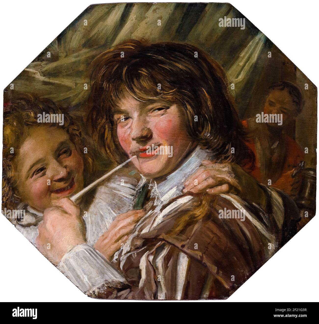 Der Smoker, Porträtmalerei von Frans Hals, 1623-1625 Stockfoto