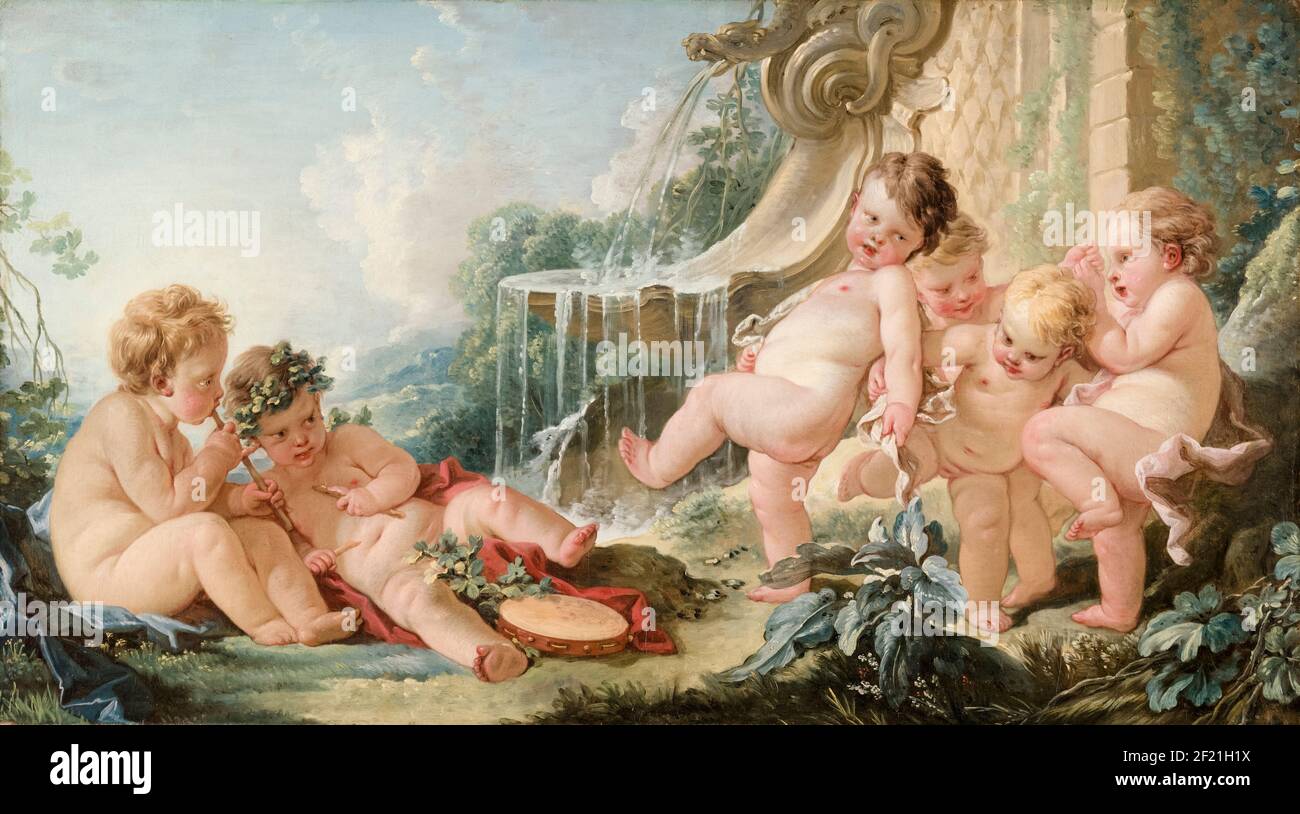 Musik und Tanz, Gemälde von François Boucher, 1740-1749 Stockfoto