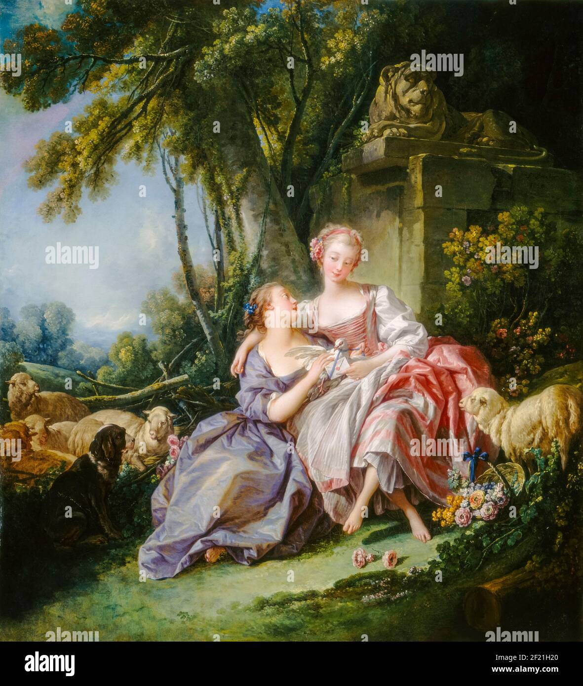 Der Liebesbrief, Gemälde von François Boucher, 1750 Stockfoto