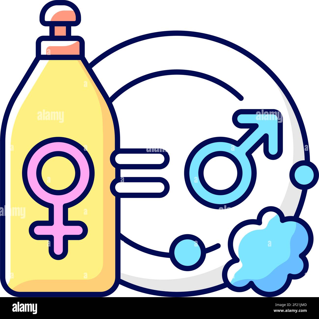 RGB-Farbsymbol für die Teilung der Hausarbeit Stock Vektor