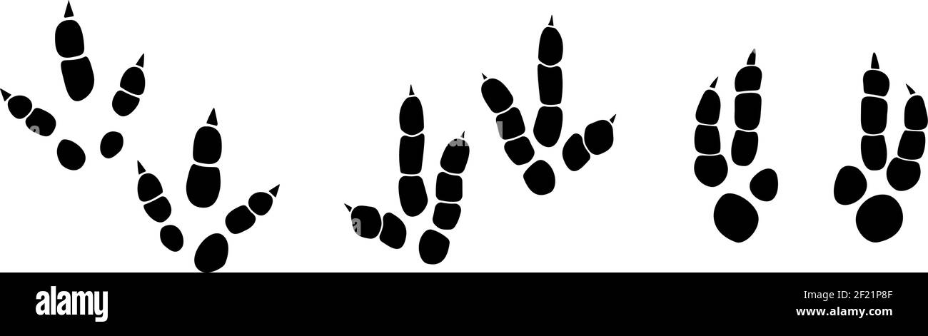 Dinosaurier Fußabdruck Spuren Vektor-Set Illustration. Hintergrund mit Pfote, Klaue Raubtier. Dinosaurier Fußabdruck Illustration perfekt für Textil, Wrap und Tapete und Design Stock Vektor Dinosaurier Fußabdruck Spuren Vektor-Set Illustration. Hintergrund mit Pfote, Klaue Raubtier. Dinosaurier Fußabdruck Illustration perfekt für Textil, Wrap und Tapete und Design Stock Vektor