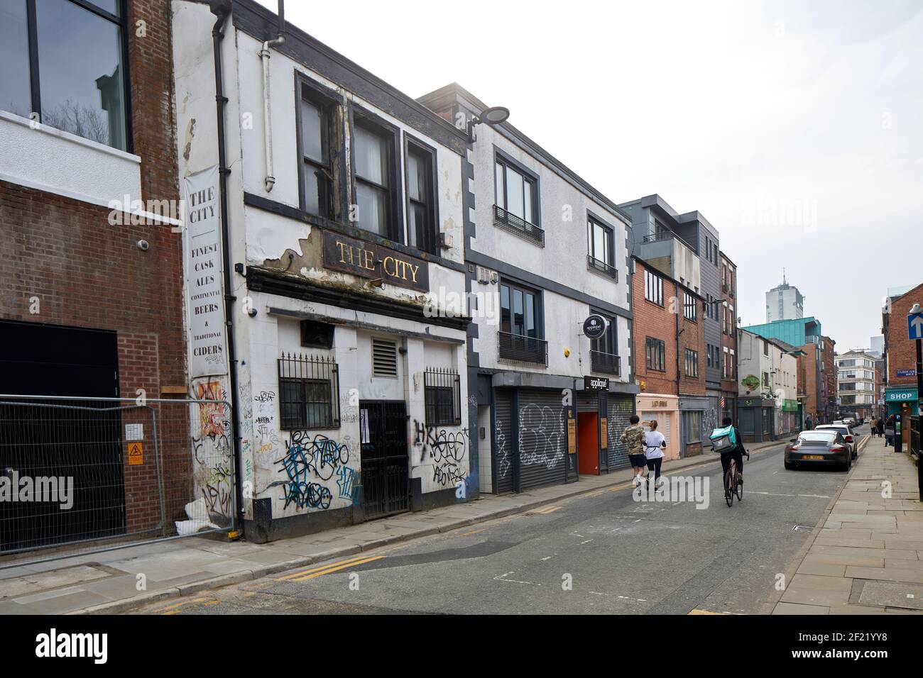 The City Pub an der TIB Street Manchester Northern Quarter Stockfoto