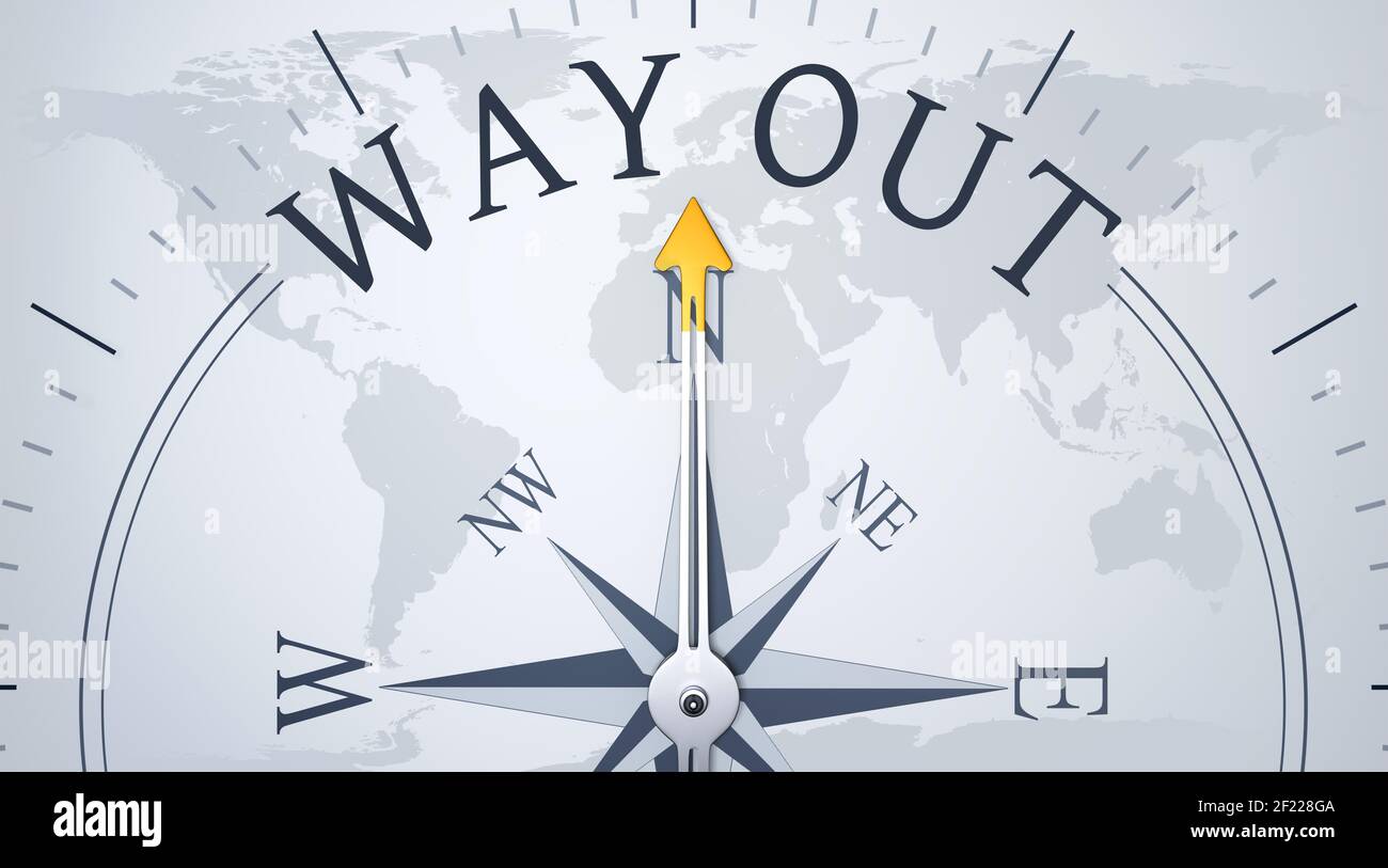 Compass-Lösung Stockfoto