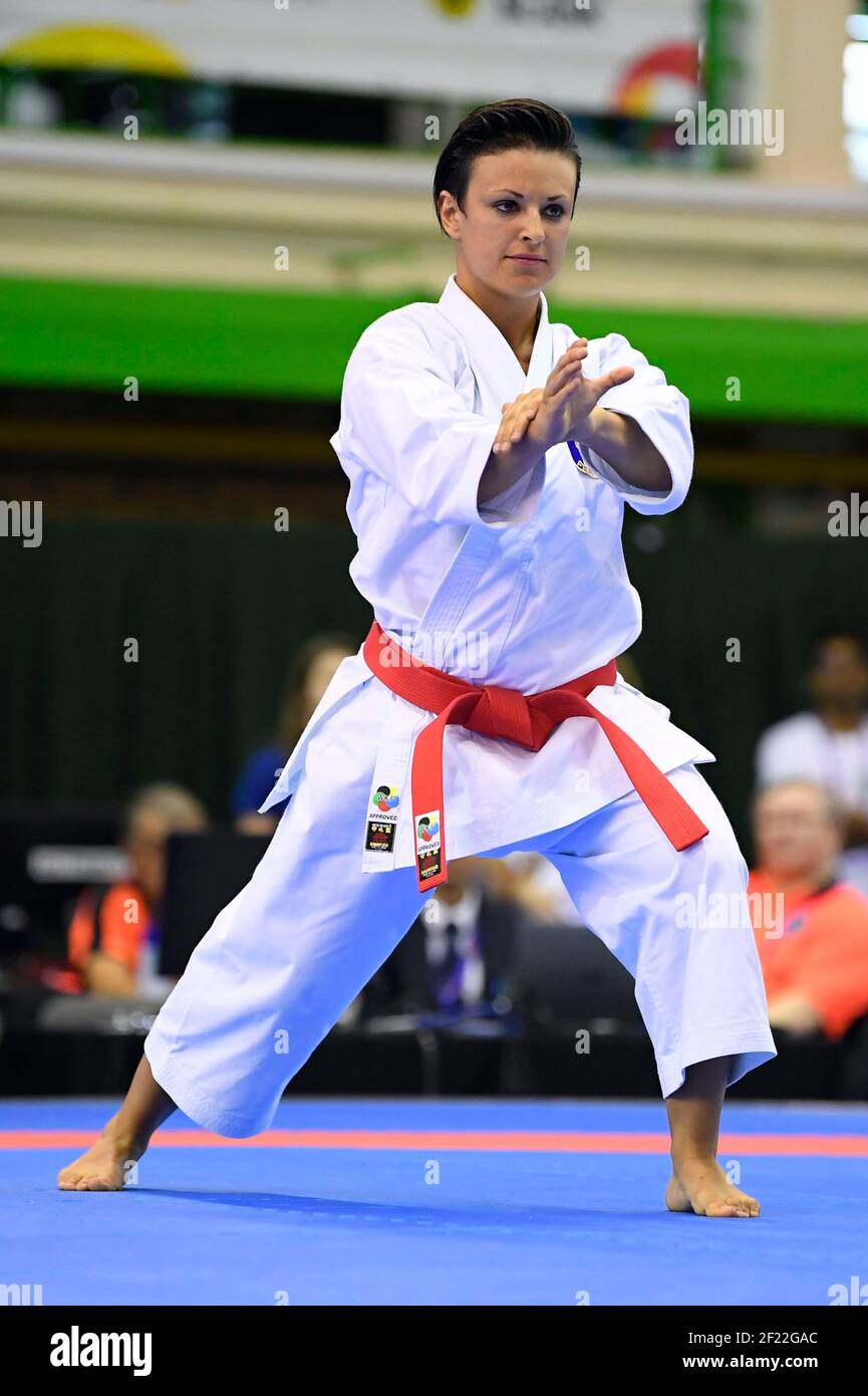 Sandy Scordo (FRA) tritt in Karate während der World Games 2017 in Breslau, Polen, Tag 6, am 25th. Juli 2017 - Foto Julien Crosnier / KMSP / DPPI Stockfoto