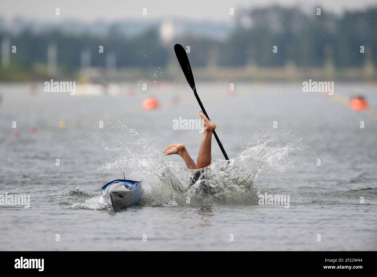 Josef Dostal aus Tschechien tritt an und gewinnt Goldmedaille in K1 Männer 500 m während der ICF Kanusprint-Weltmeisterschaft 2017 in Racice, Tschechische Republik, Tag 5, 27th. August 2017 - Foto Jean-Marie Hervio / KMSP / DPPI Stockfoto