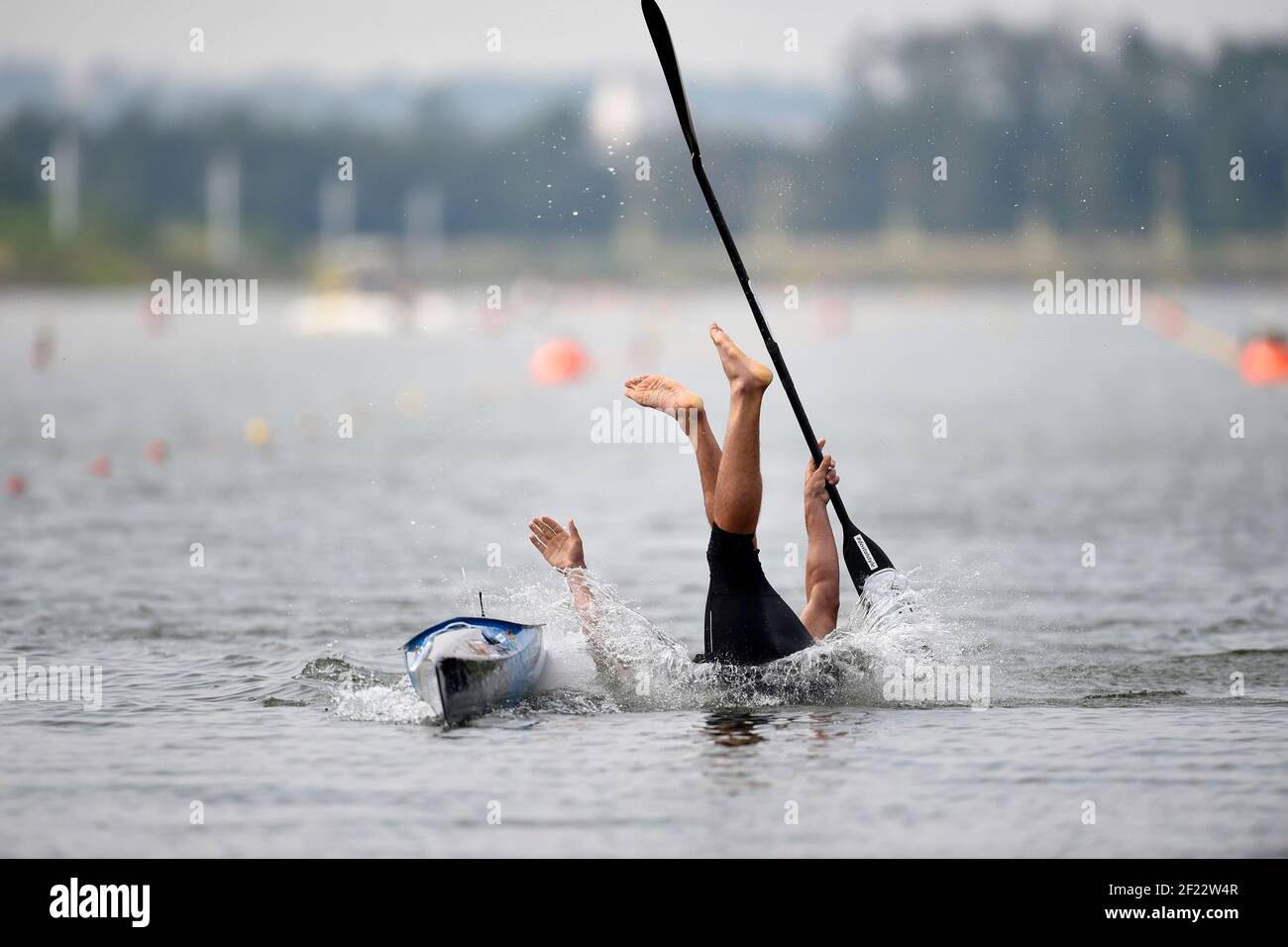 Josef Dostal aus Tschechien tritt an und gewinnt Goldmedaille in K1 Männer 500 m während der ICF Kanusprint-Weltmeisterschaft 2017 in Racice, Tschechische Republik, Tag 5, 27th. August 2017 - Foto Jean-Marie Hervio / KMSP / DPPI Stockfoto