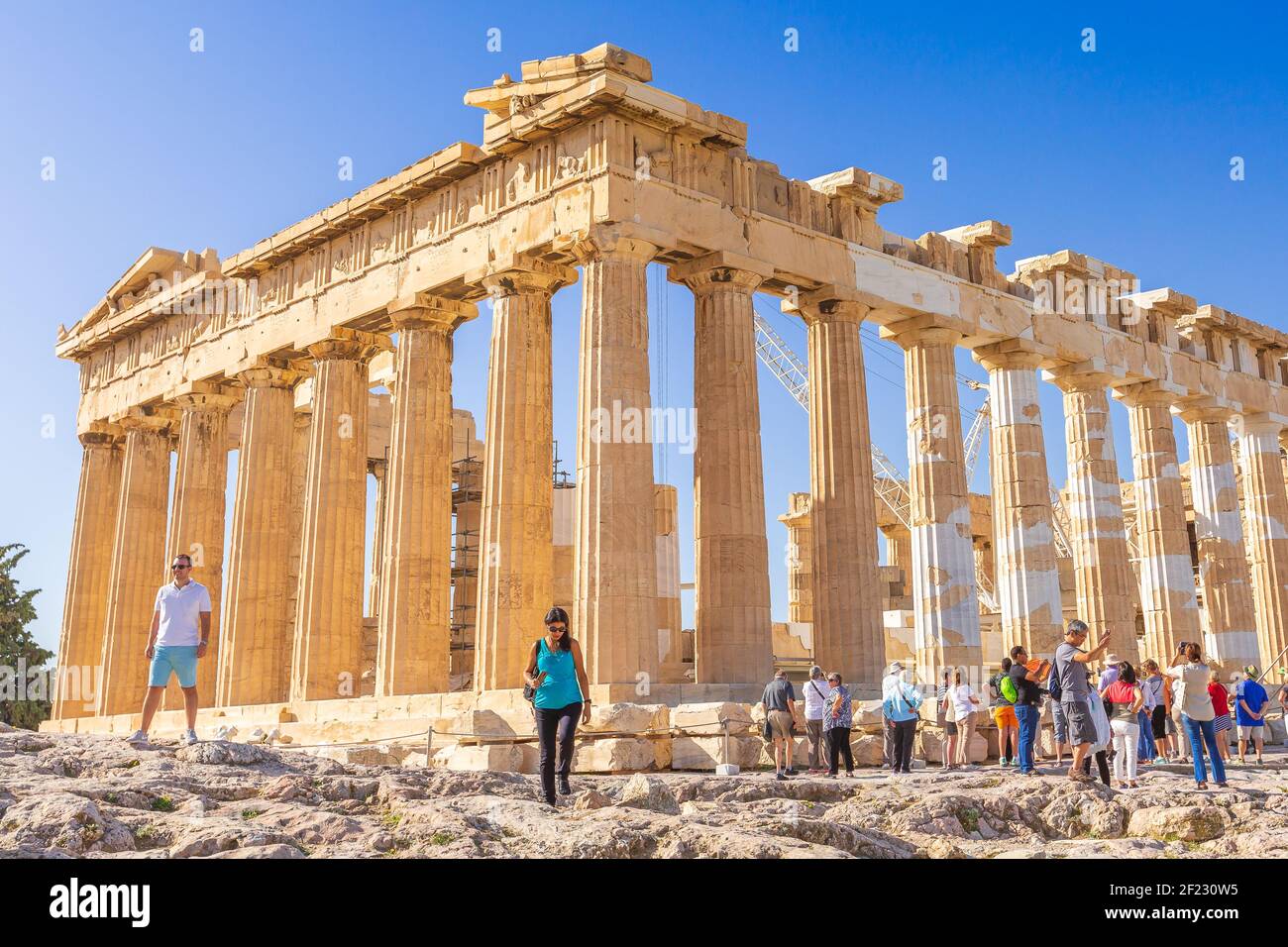 Parthenon auf der Akropolis in Athen, Griechenland Stockfoto