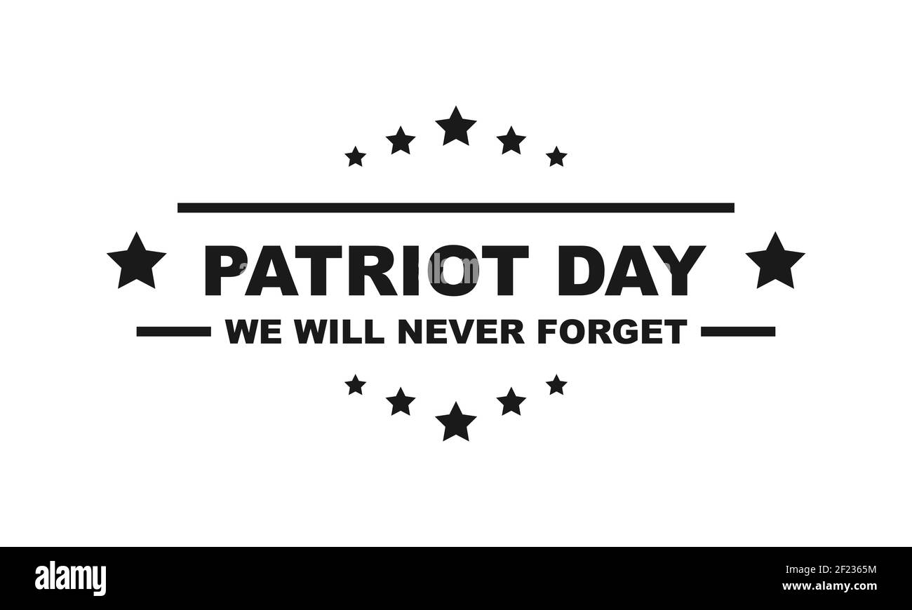 USA Patriot Day. Memorial Day September 11. Vektorgrafik EPS 10 Stock Vektor