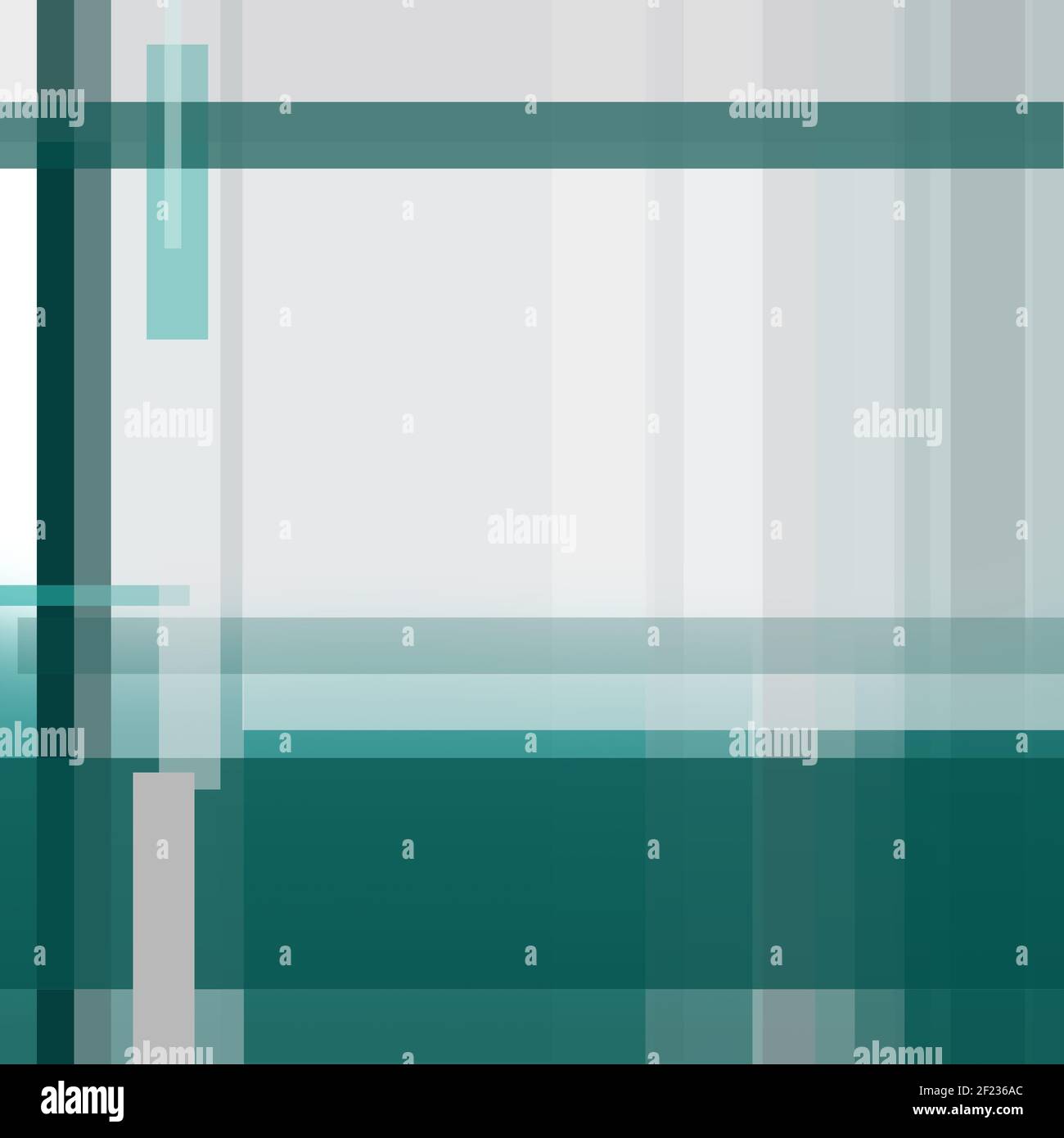 Geometrischer Hintergrund, abstraktes Streifenmuster aus hellgrau und dunkelsmaragdgrün, türkisgrün. Bucheinband Layout modernes Design. Technologievorlage Stockfoto