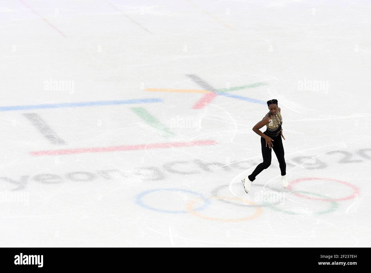 Mae Berenice Meite (Fra) während der XXIII. Olympischen Winterspiele Pyeongchang 2018, Eiskunstlauf, Teamevent, Women's Single Short Program, am 11. Februar 2018, in der Gangneung Ice Arena in Pyeongchang, Südkorea - Foto Philippe Millereau / KMSP / DPPI Stockfoto