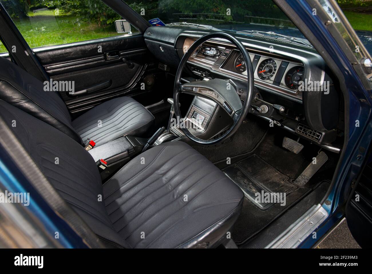 1977 Datsun 200L Japanische Limousine Stockfoto