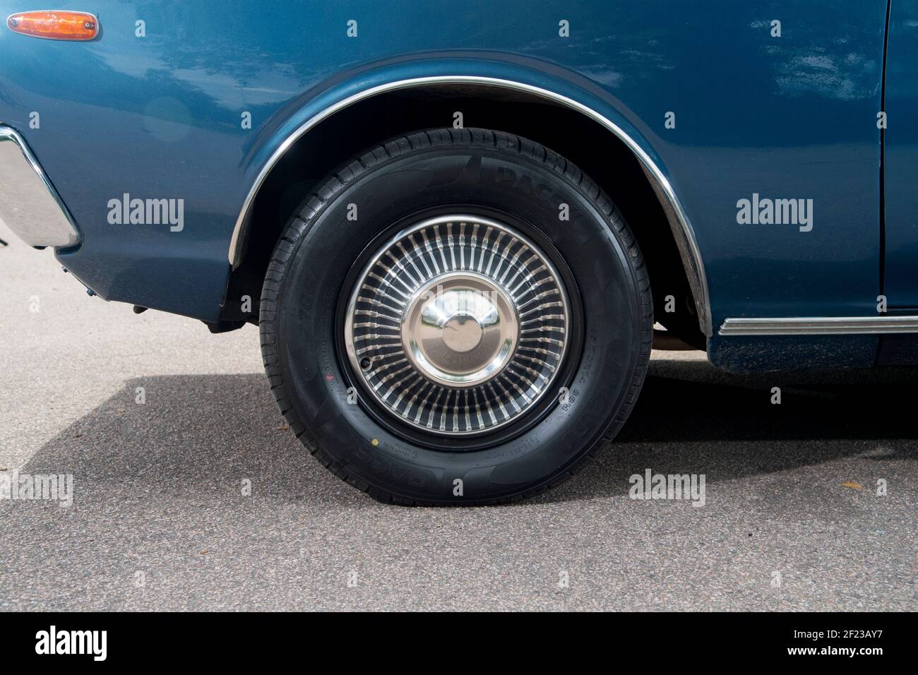 1977 Datsun 200L Japanische Limousine Stockfoto