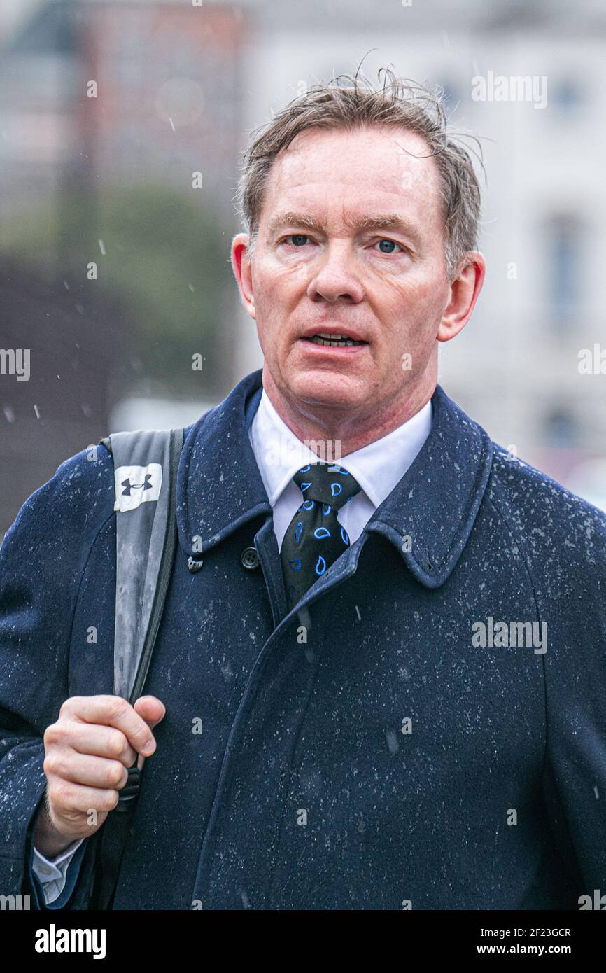 WESTMINSTER LONDON, GROSSBRITANNIEN 10. MÄRZ 2021. Chris Bryant, Labour-Abgeordneter für Rhondda kommt ein Parlament für die Fragen des Premierministers an. Credit amer ghazzal/Alamy Live News Stockfoto