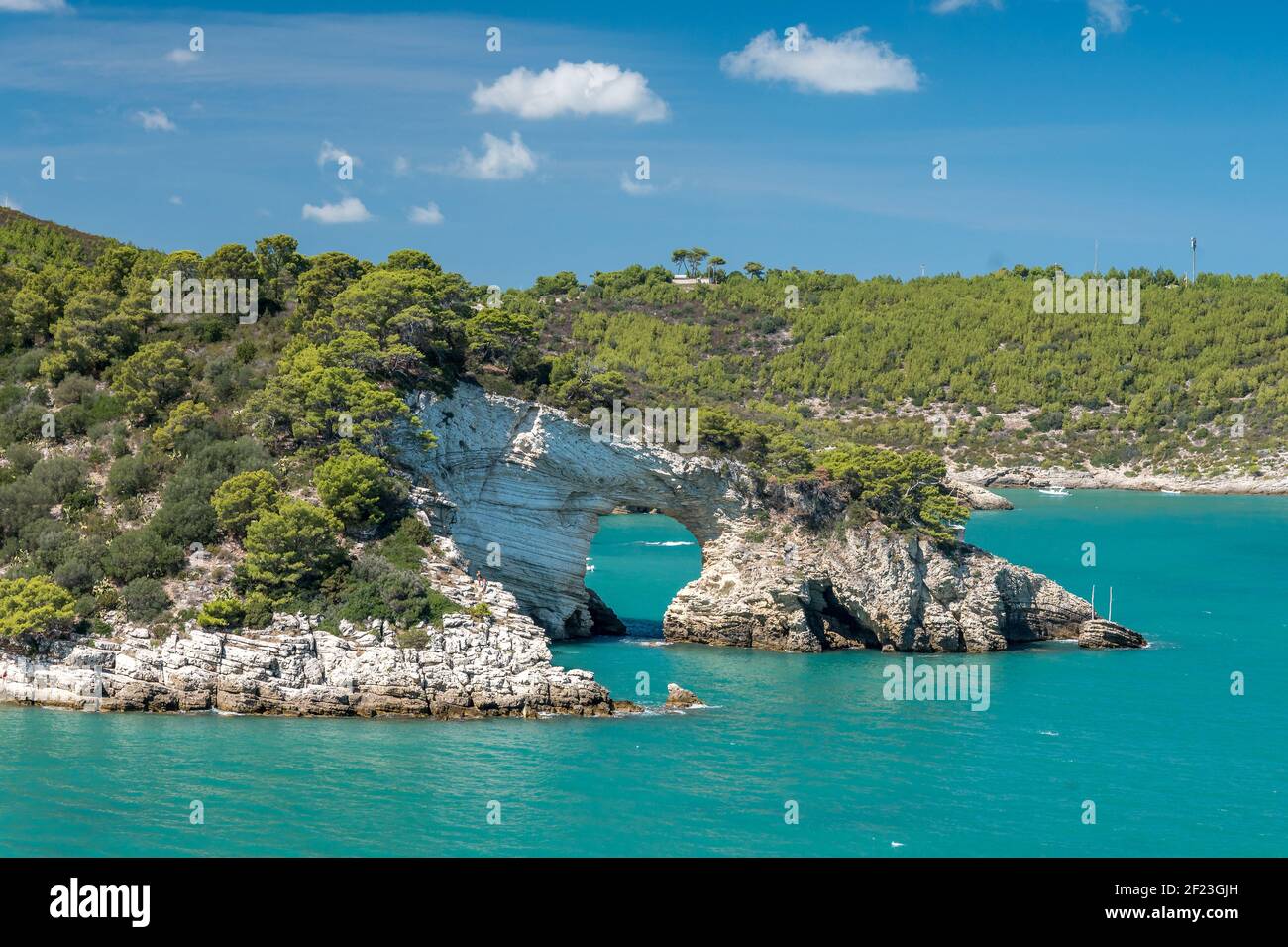 Malerisches Arco di San Felice in der Nähe von Vieste auf der Halbinsel