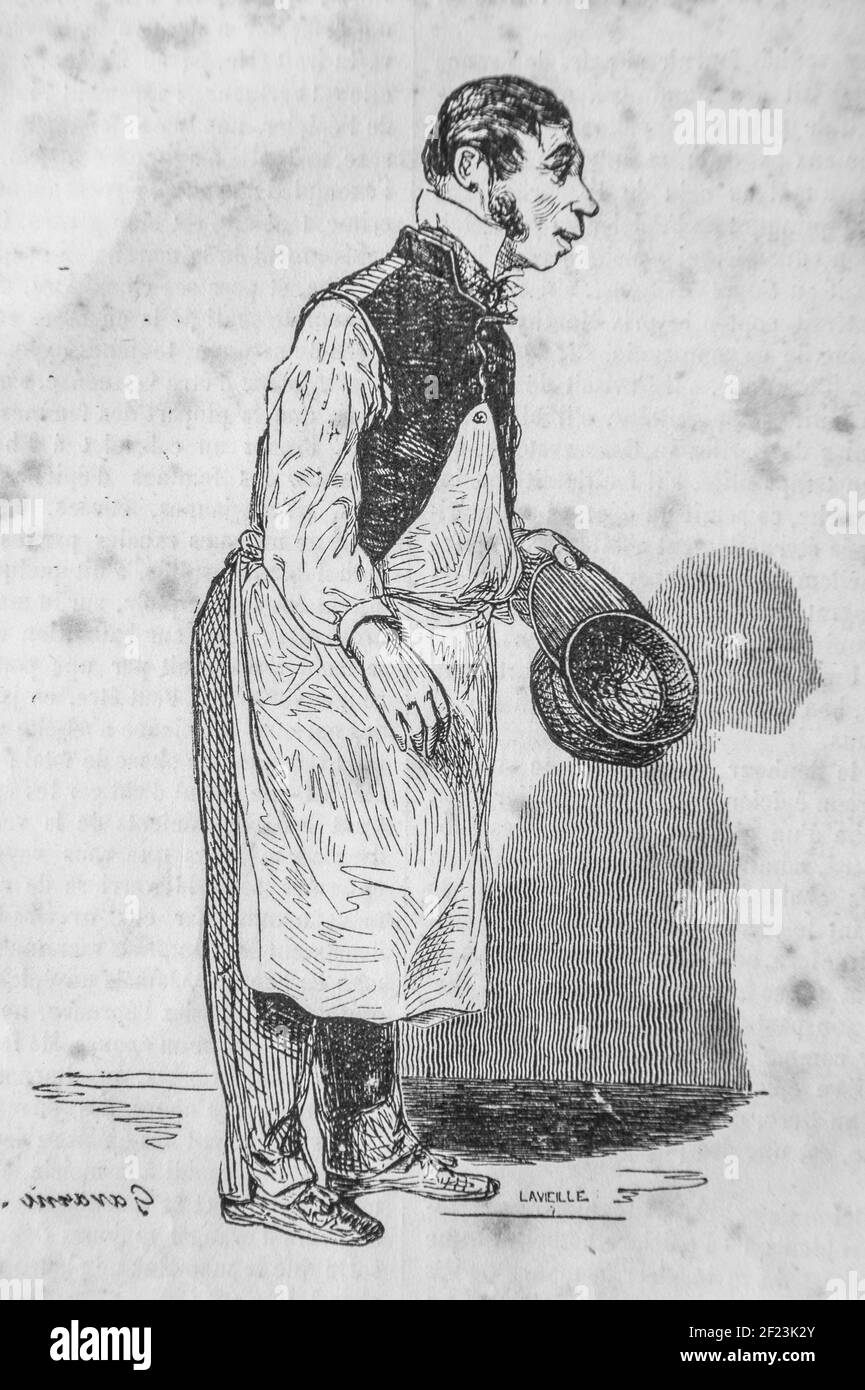 Lepicier, les français peints par eux-memes,eieur n.j. philippart 1861 Stockfoto