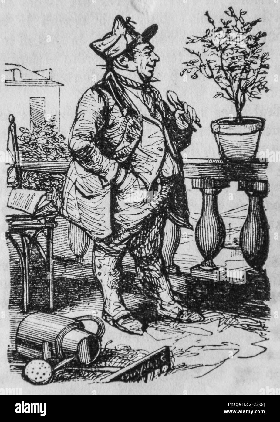 l'garteneur, les français peints par eux-memes,eieur n.j. philippart 1861 Stockfoto