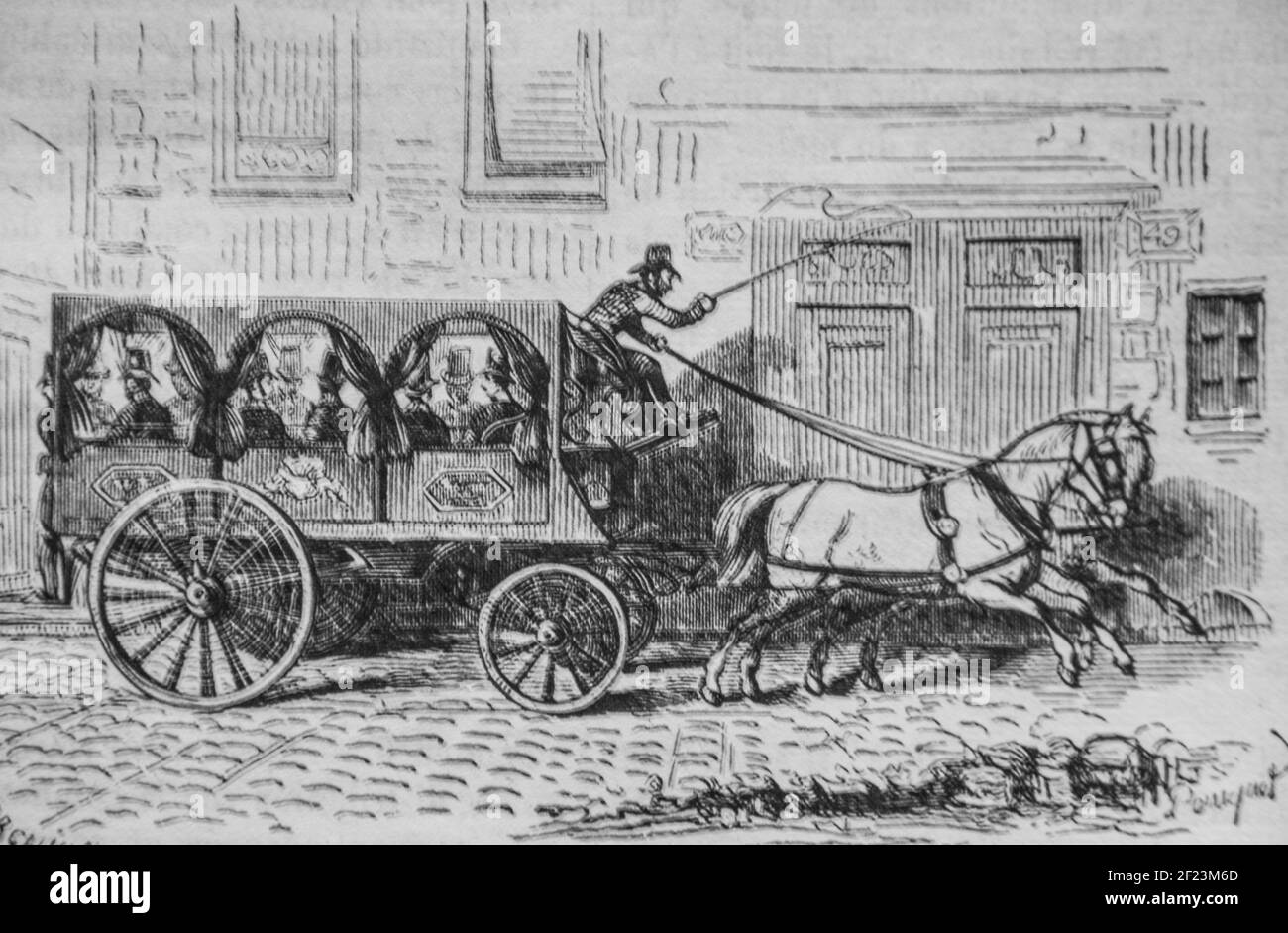 le facteur de la poste aux lettres, les français peints par eux-memes,eitor n.j. philippart 1861 Stockfoto