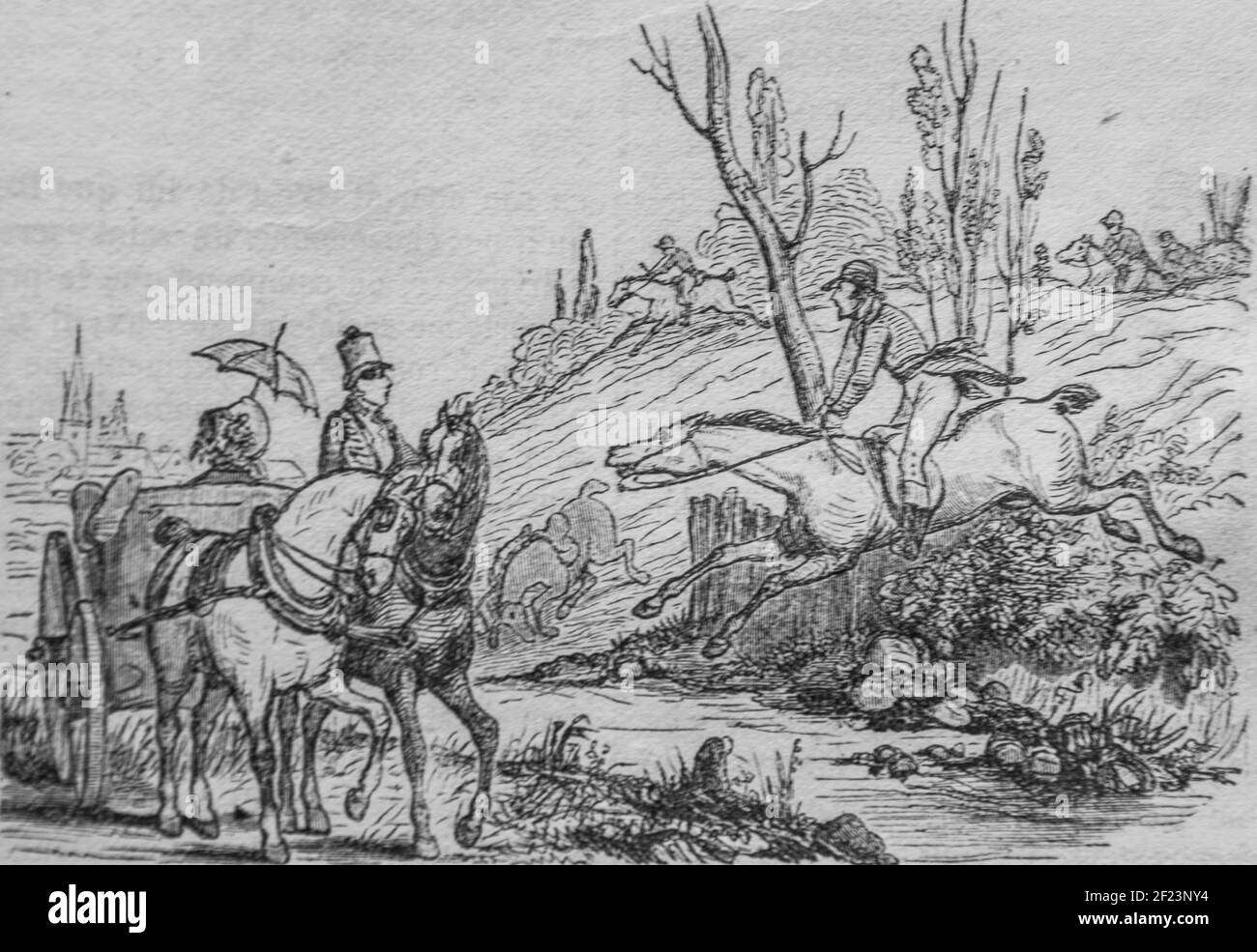 le Sportsman parisien, cavalier, les français peints par eux-memes,eitor n.j. philippart 1861 Stockfoto